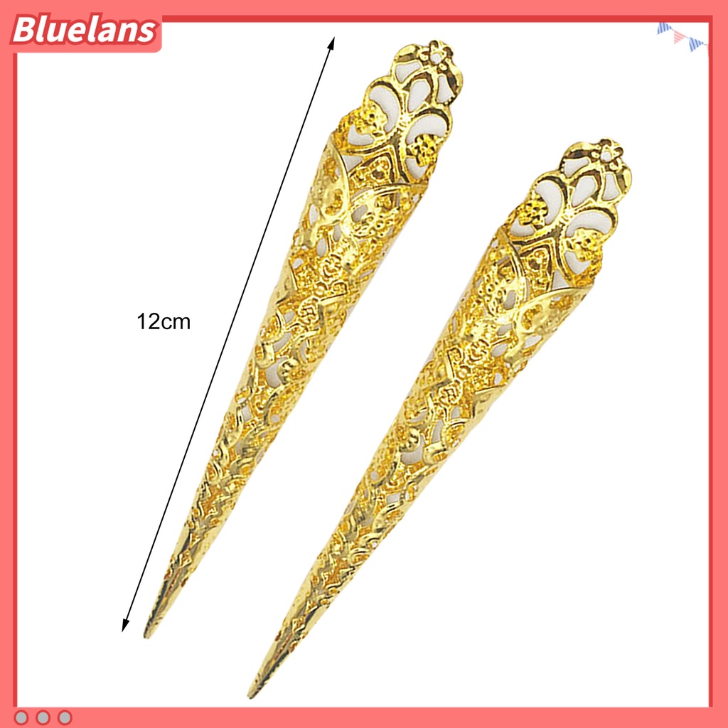 (In Stock) Kacamata Hitam Lensa Warna Warni ♡10 Pcs Kuku Palsu Extension Desain Ratu Kuno Untuk Aksesoris Kostum Cosplay