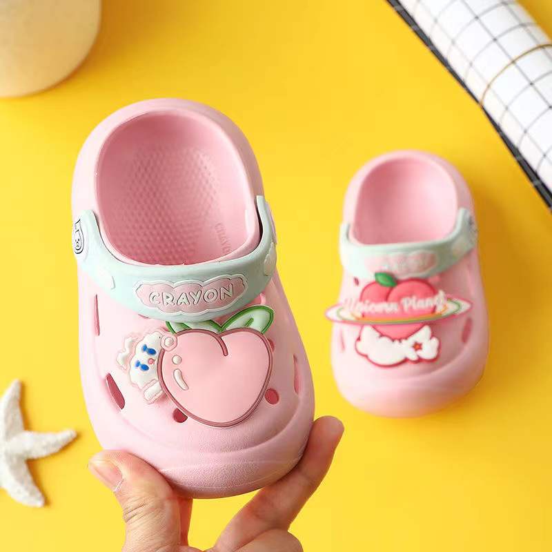 Sandal Anak Dinosaurus EVA Bahan Perlindungan Lingkungan Non-slip Cocok Untuk Usia 1-5 Tahun