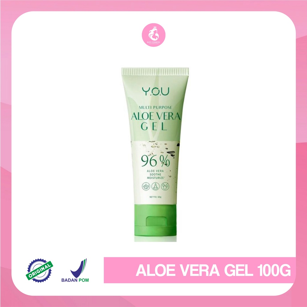 YOU Multi-Purpose Aloe Vera Gel 96% | Y.O.U Makeups Soothe Moisturize 60g