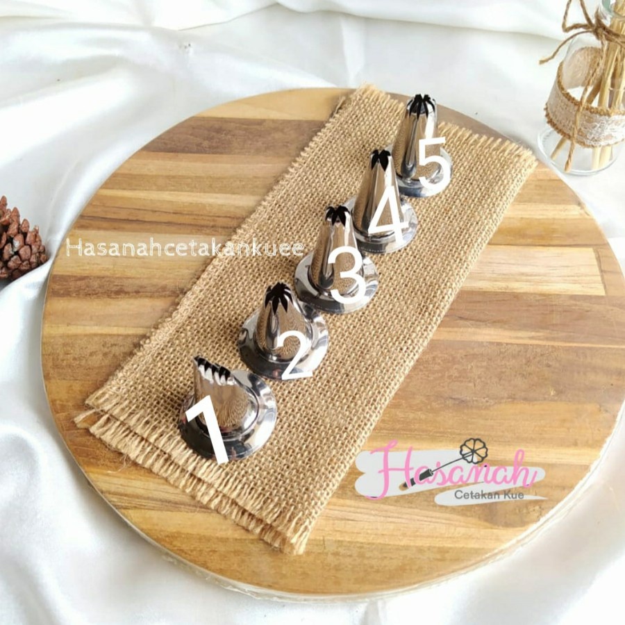 Cetakan Kue Semprit Topi Stainless