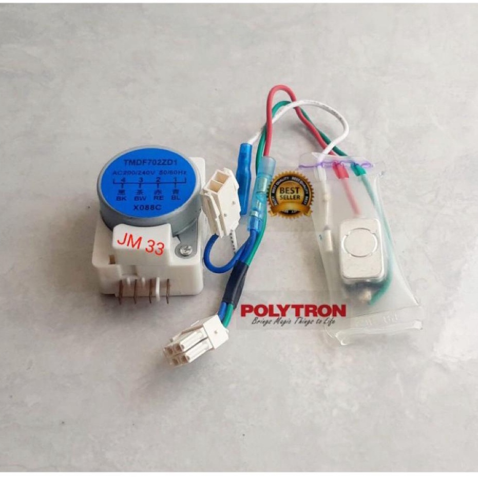 Timer Defrost Bimetal fuse kulkas POLYTRON 2 pintu 1 Set