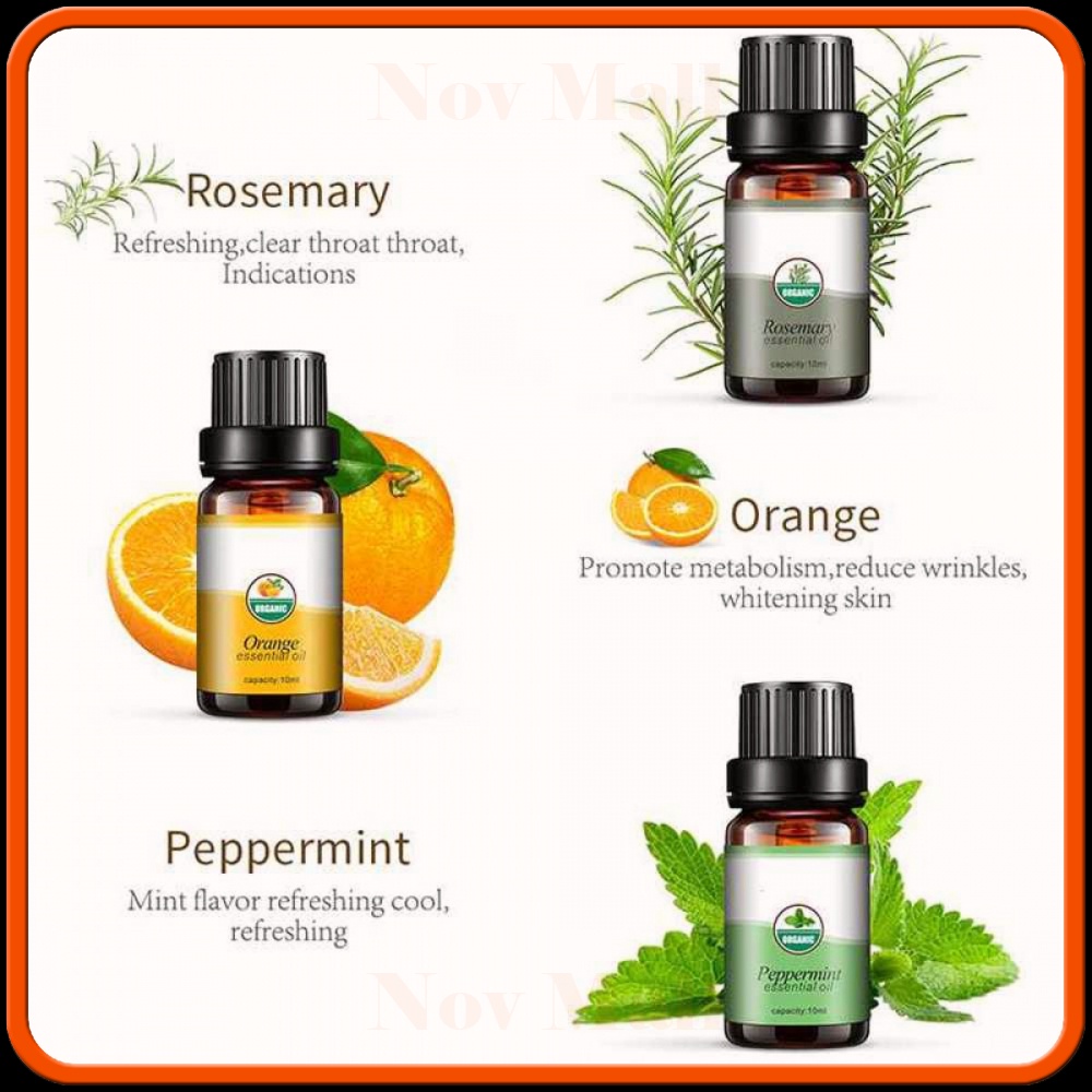 HUMI Pure Essential Oils Minyak Aromatherapy 10ml 6PCS AM859