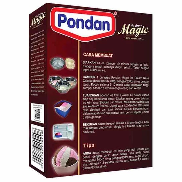 Pondan Ice Cream Neapolitan 300gr (3 Rasa)