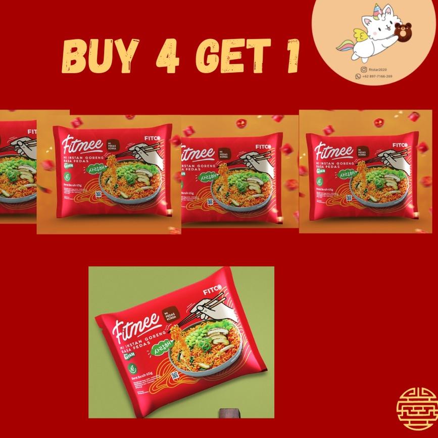

BEST SELLER BUNDLING BUY 4 GET 1 FITMEE BAYAM GORENG PEDAS 65 GR MIE SEHAT HALAL MUI (5PCS) DE9+