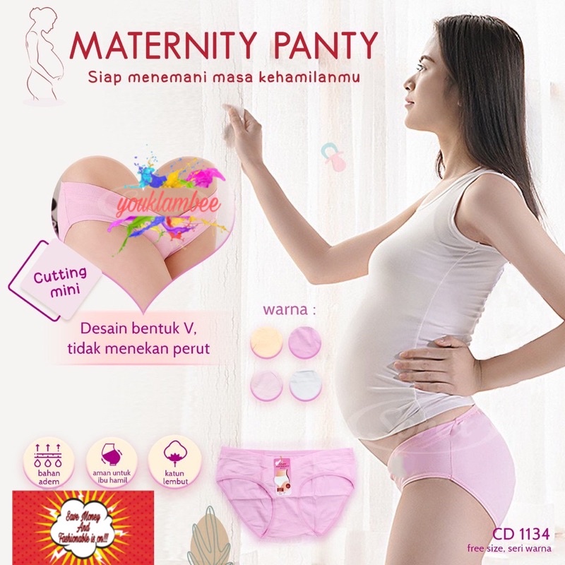 Cd Fashion Wanita Hamil Mini Polos Maternity Panty 1134 | youklambee