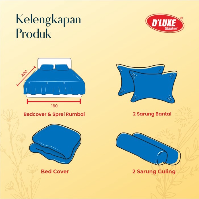 Jual Bed Cover Set 160 Queen Kids Kintakun Dluxe Kirana Microfiber 39Cm