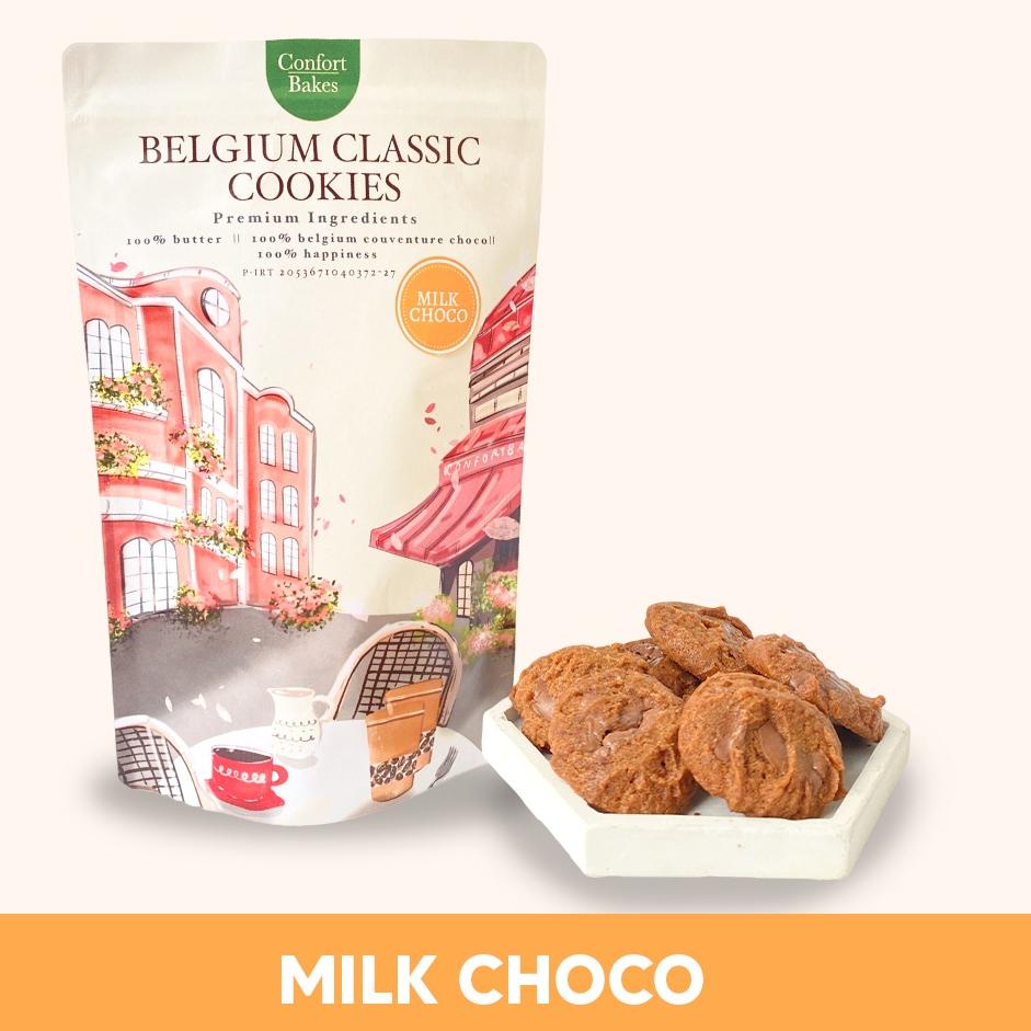 

10.10 Brand Belgium Classic Cookies - Milk Choco Kue Kering Cemilan Makanan Ringan Hampers Lebaran dan Natal 