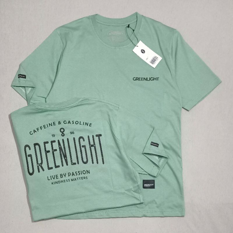 Promo Kaos Greenlight Baju Pria Tshirt Distro Cowok Man Basic GRLT, Kaos Distro Bandung Murah