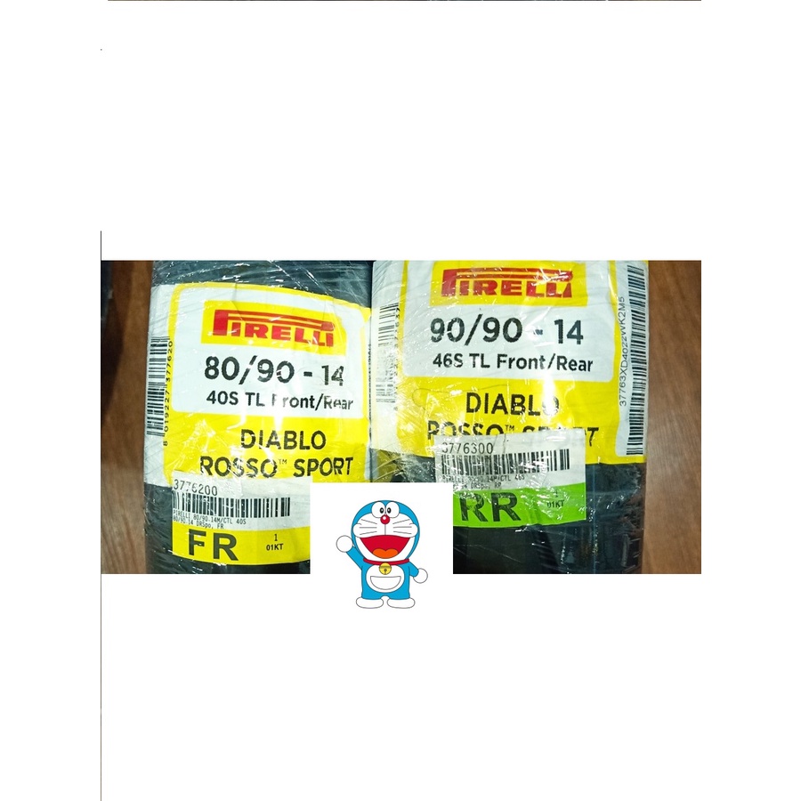 DR Ban Vario beat tubless pirelli 80 /90 -14 belakang 90/90-14 ban