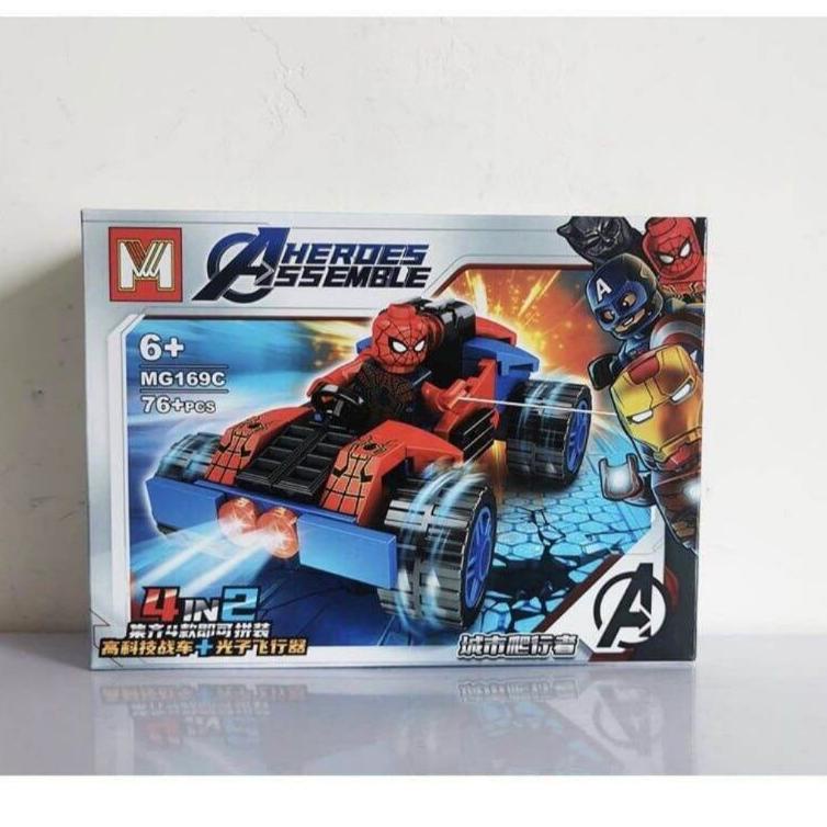 ES.18Oc22ᵟ ▪ Mainan Anak Marvel Superhero Heroes Assemble MG169 MG221 Brick Marvel Captain America I