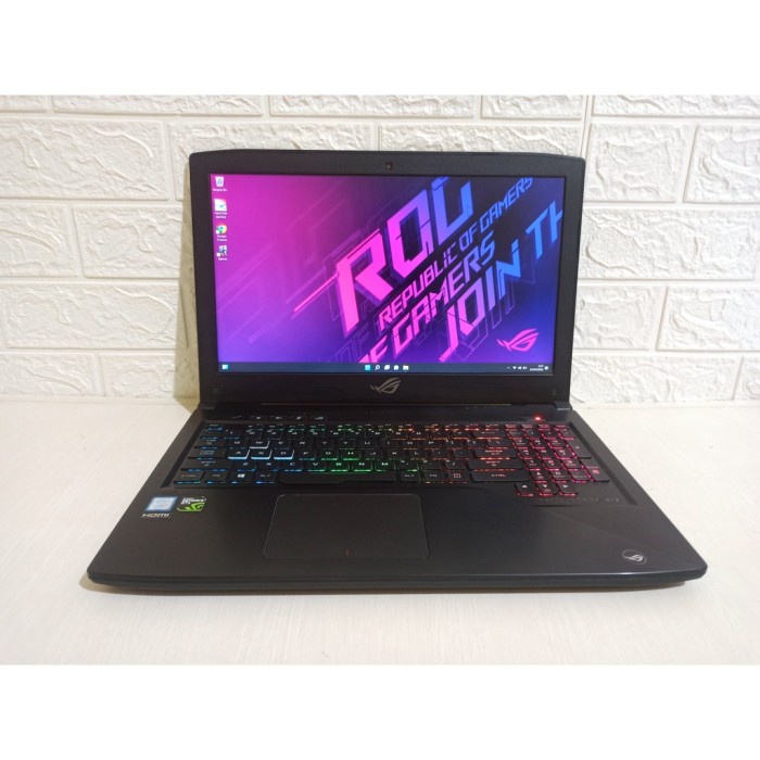 [Laptop / Notebook] Asus Rog Strix Gl503Ge Core I7-8750H Ram 16Gb Nvidia Gtx 1050Ti Ssd Laptop Bekas