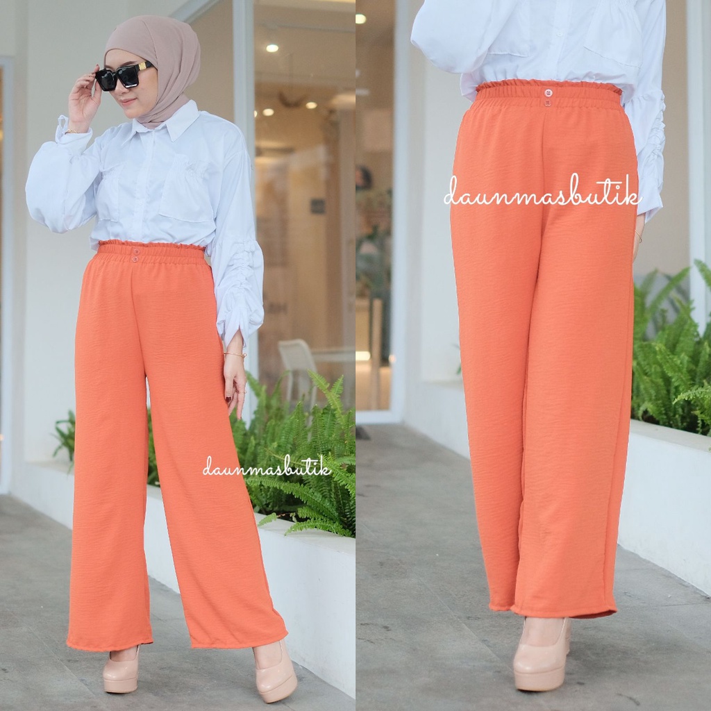 1KG MUAT 4PCS | KULOT CRINCLE KANCING DUA HITS OOTD ORIGINAL FASHION WANITA TERMURAH