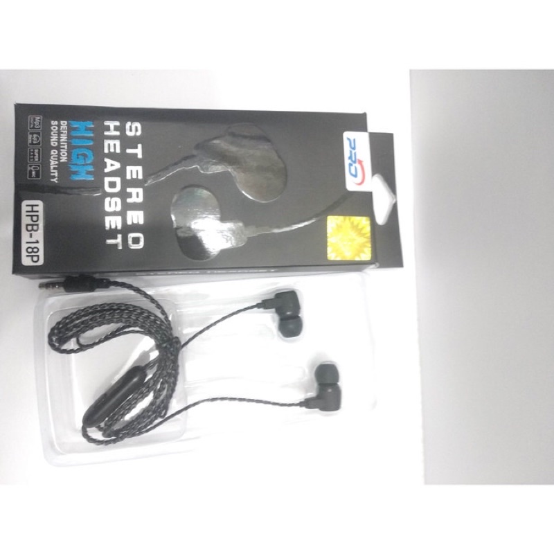 HEADSET HANDSFREE PRO HPB-18P STEREO EARPHONE HPB18P