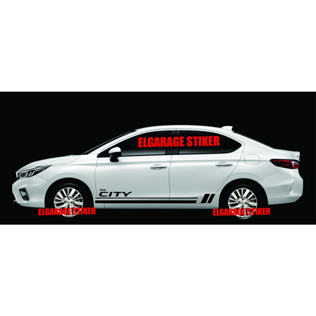 Stiker mobil honda city cutting stiker list body mobil city stiker strip mobil city