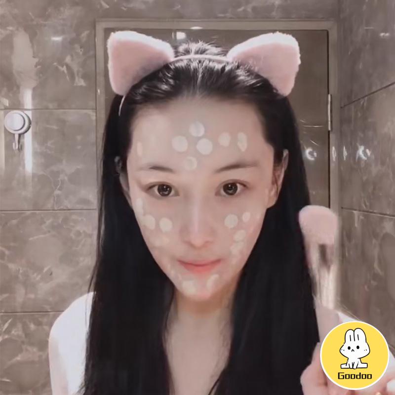 Korea bando Pita Rambut Telinga Kucing Lucu Cuci Muka Headband Simple Press Hair Clip Headwear S -Doo