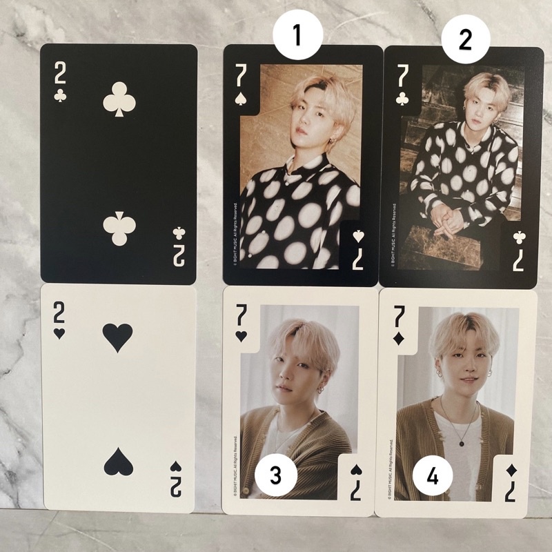 READY BTS SUGA yoongi photocard pc playing card ARMY KIT 9th Suite Life ARMY Membership Kit 9th Suit
