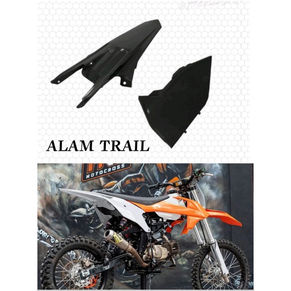 SPAKBOR BELAKANG KTM 85 2020 + COVER BOX ACCU KTM 85 NEW body bodi samping ktm 85