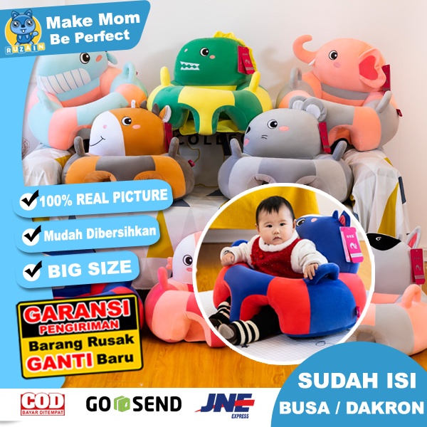 SB 1A | Sofa Bayi Jumbo Lucu | Sofa Bayi Motif Hewan | Sofa untuk Belajar Duduk Bayi Anak Import RUZAIN MALL