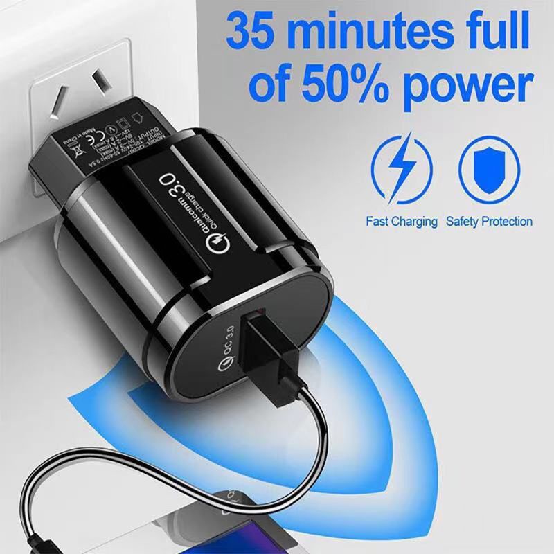 Charger Quick Charge 3.0 Fast Charge 2.4 A Batok Charger