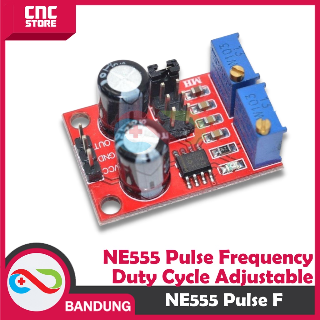 NE555 PULSE GENERATOR FREQUENCY DUTY CYCLE PWM SQUARE TIMER MODULE