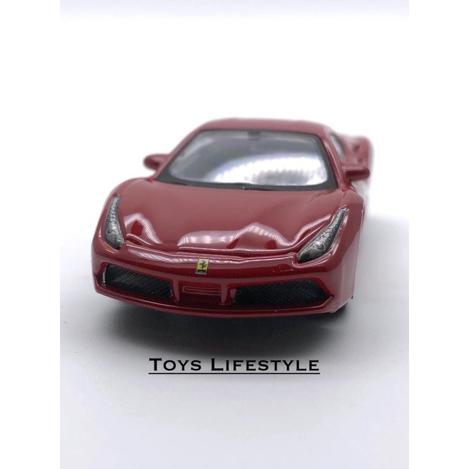 Bburago Diecast - Ferrari 488 Gtb Skala 1:64 (Ferrari Series) By Eastern