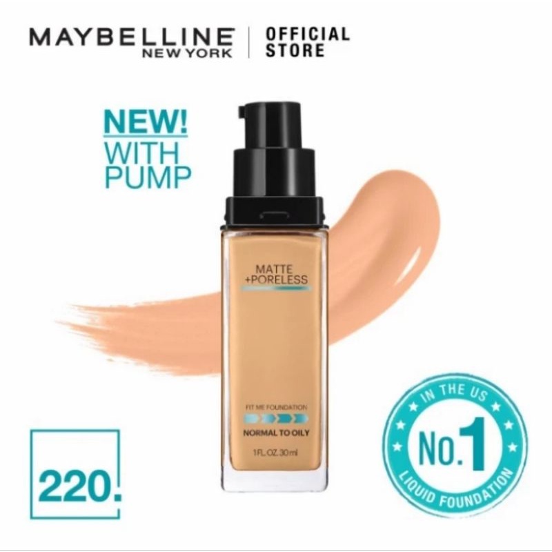 Maybelline Fit Me! Matte+Poreless Liquid Matte Foundation