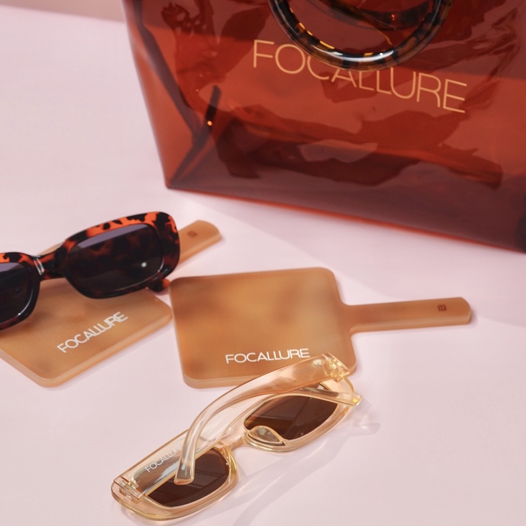 FOCALLURE Plastic Retro Eyeglasses Brand Design Cat-eye Sunglasses Tide Fashion Rectangle Sun Glass