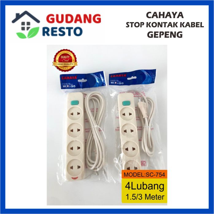 STOP KONTAK 4-5 LUBANG / LB 3-5 M / METER COLOKAN LISTRIK KABEL ROLL SAMBUNGAN KABEL OLOR