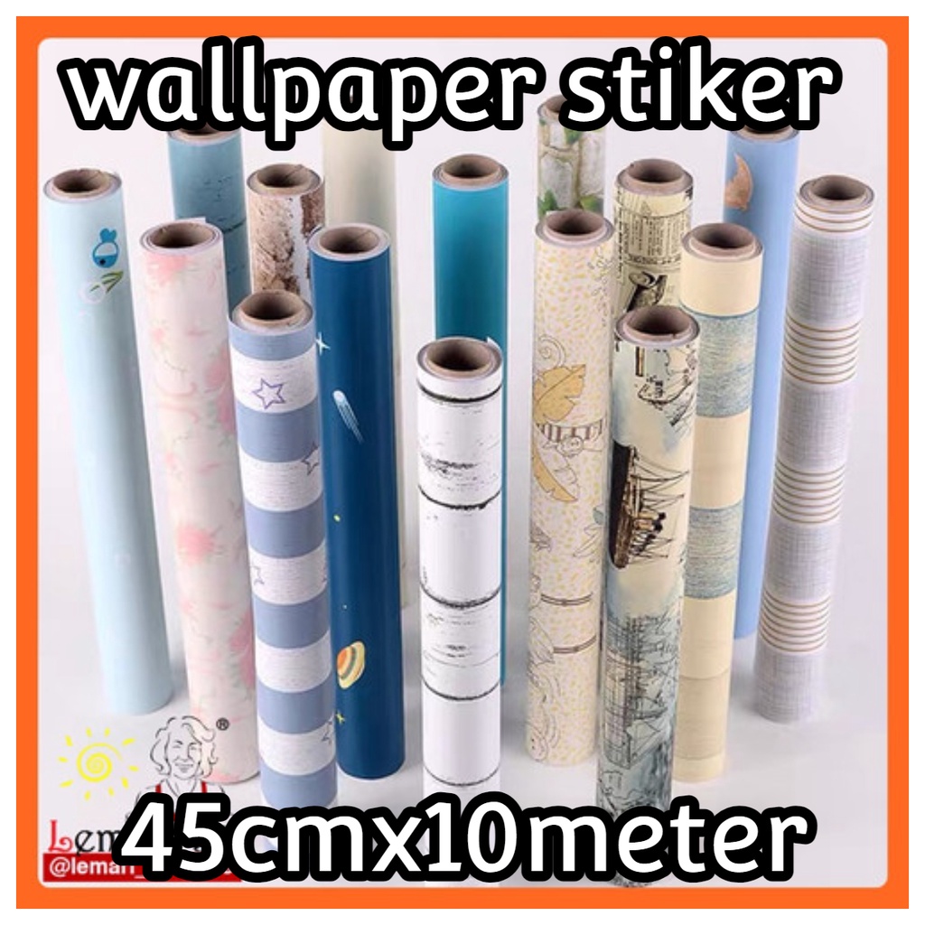 Wallpaper dinding 3d motif elegant / Wallpaper dinding kamar tidur anak wallstiker Dinding Motif Dan Karakter Premium Quality Size 45cm X 10M BEST SELLER