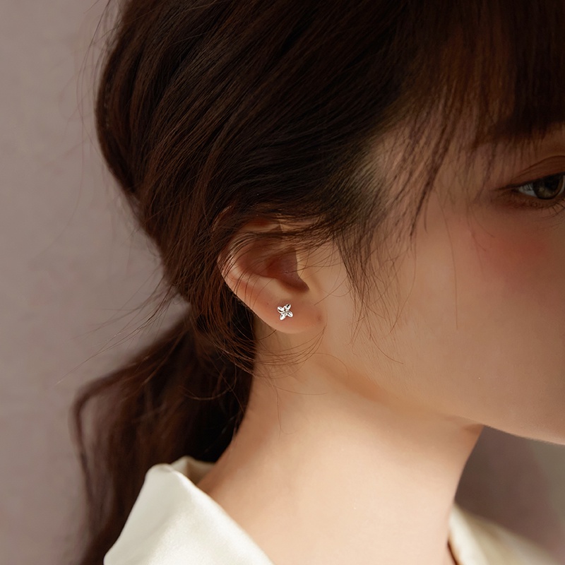 We Flower Anting Stud Desain Kincir Angin Bahan S925 Silver Hypoallergenic Gaya Korea Untuk Wanita