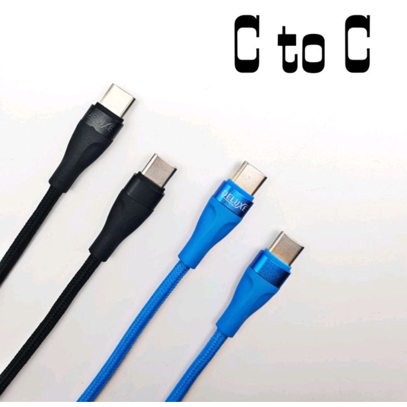 KABEL DATA 5A FAST CHARGER DELUXE KABEL CAS HP USB MICRO TYPE C LIGNINGH DAN C TO C NYLON KD KABEL CHARGER