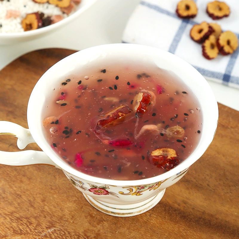 Ou fen Mai Qufeng Dragon Fruit Nut Lotus Powder Soup Chia Seed Instant