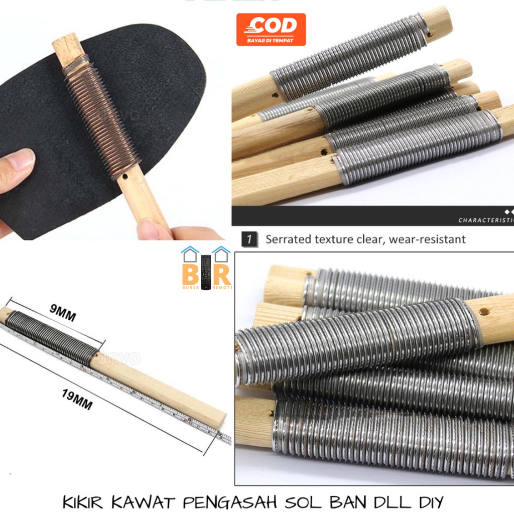 Alat Kerajinan Kikir Kawat Mini Asah Sol Sepatu Ukiran Kayu Anti Slip