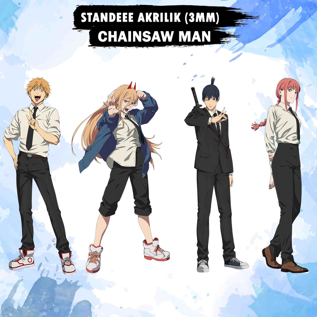 Standee Akrilik Chainsaw Man / Standee Anime Chainsaw Man / Chainsaw Man Denji Makima Power