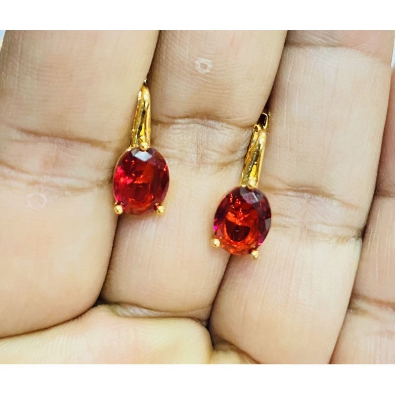 Anting wanita //anting klip //anting permata //perhiasan wanita