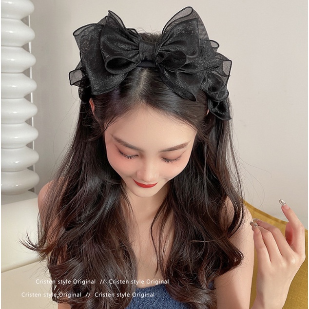 Caliloops Bando Bandana Korea Polos Dewasa Wanita Pita Besar Aydin