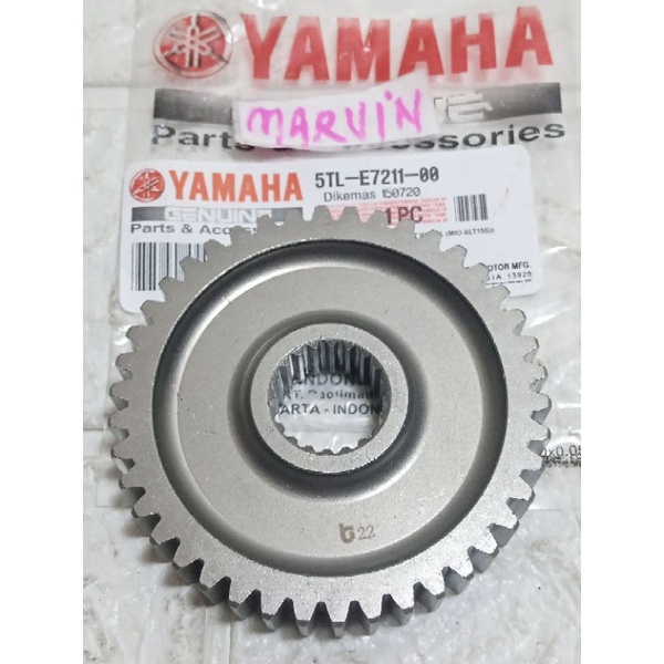 gigi gardan  besar + gigi susun Mio ,Mio sporty,Mio soul ,Fino karbu (2 macam)