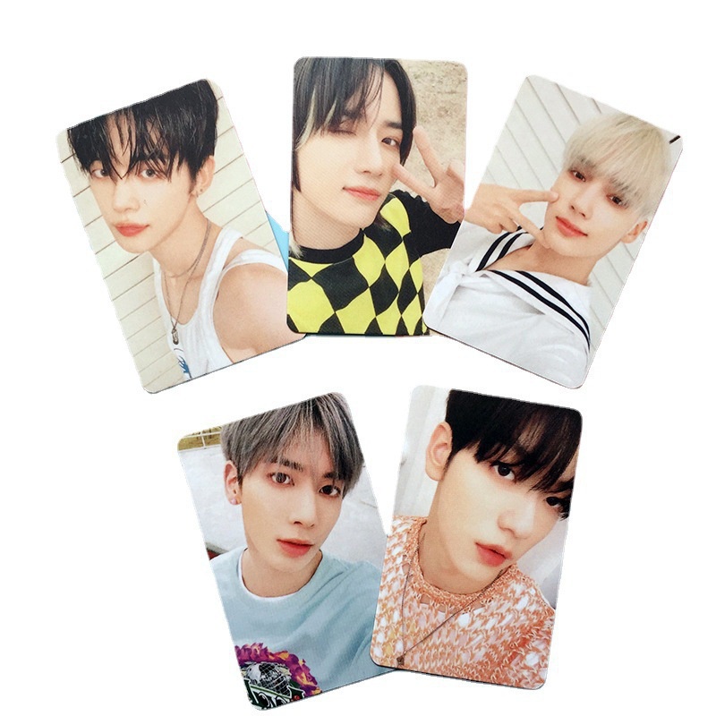 5pcs / set Kartu Foto TXT Chaos Chapter FREEZE Ukuran Kecil 2022 Untuk Koleksi