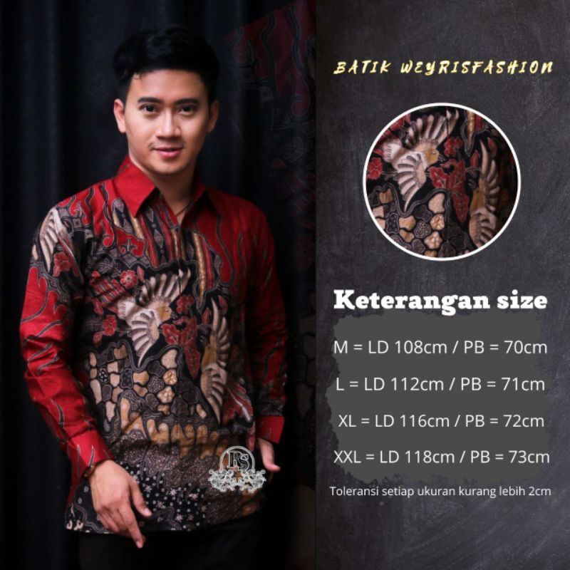 Baju Batik Terlaris Kemeja Batik Pria Lengan Panjang Modern Casual Modis Trendy Batik  Pekalongan Batik Pesta Batik Kondangan Batik Kantor Size M L XL XXL Batik Pria Premium