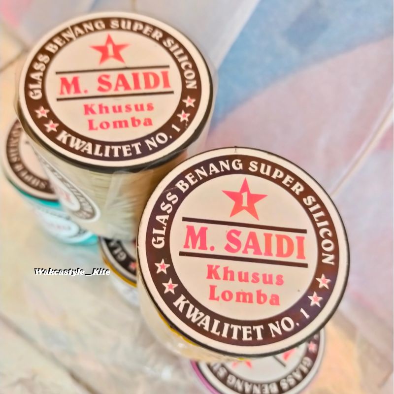 Gelasan Katun Special M.Saidi | Gelasan Benang Layangan Aduan Original