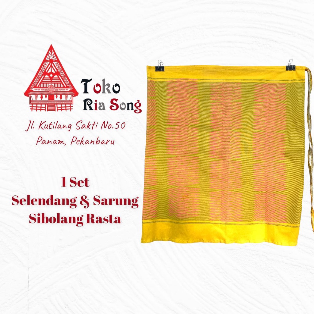 Sarung Sibolang Rasta Warna Kuning Pink Pekanbaru