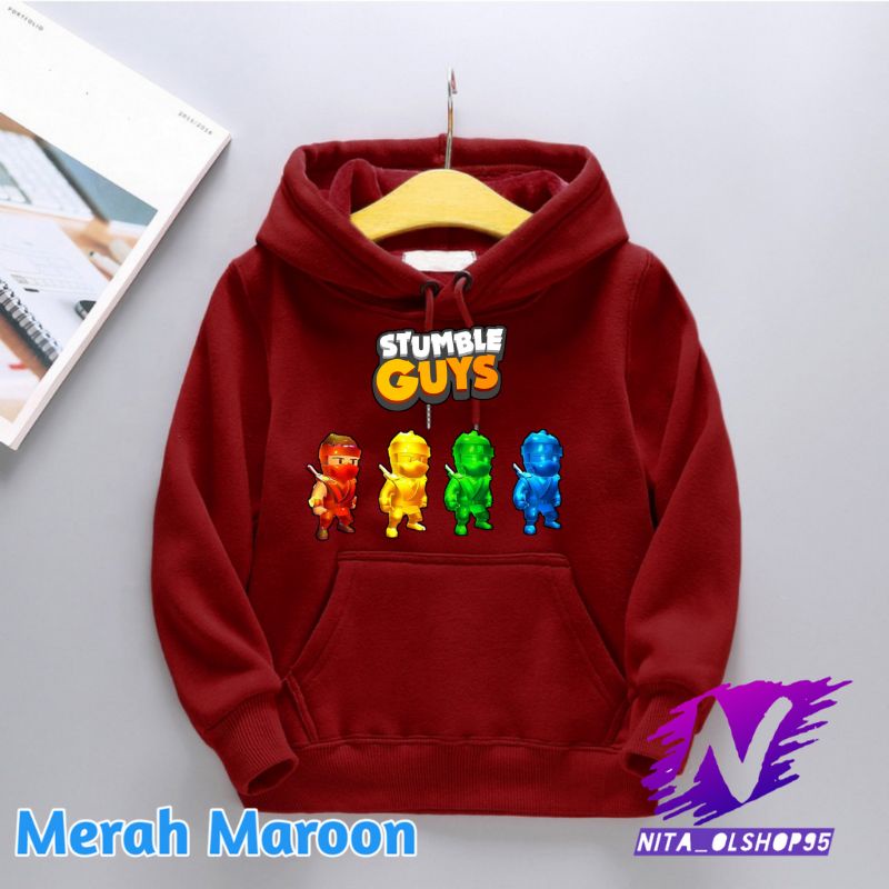 jaket hoodie anak stumble guys ninja