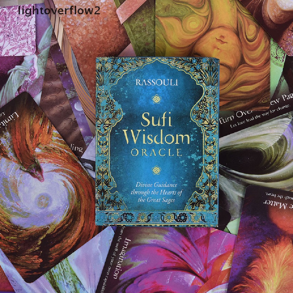 (lightoverflow2) Sufi Wisdom Oracle 44 Kartu Tarot Untuk Permainan Pesta