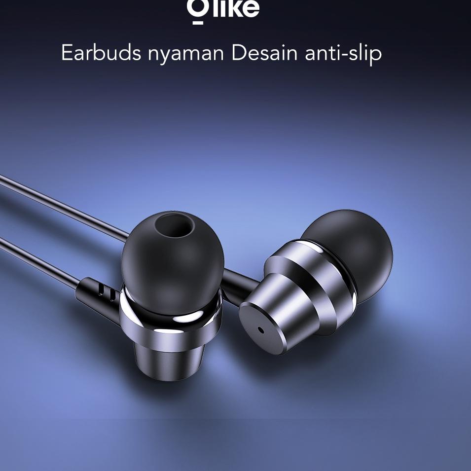 Best Product Olike Wired Earphone Headset In Ear HD Audio Headphone Handsfree Garansi Resmi 6 Bulan 