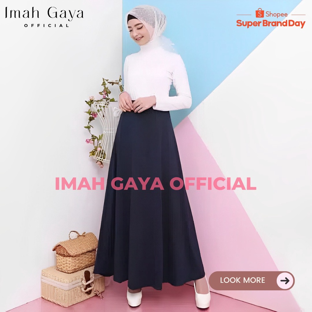 Rok Panjang Jersey Wanita Dewasa Jumbo Panjang Polos Spandek Jersey High Quality Rok Panjang