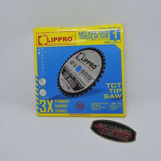 Mata circular saw 7" 40T tanduk LIPPRO