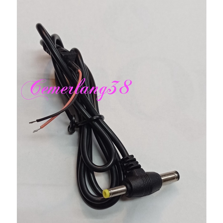 Kabel Jack male (dual jack) kabel buntung jack adaptor DC cowok