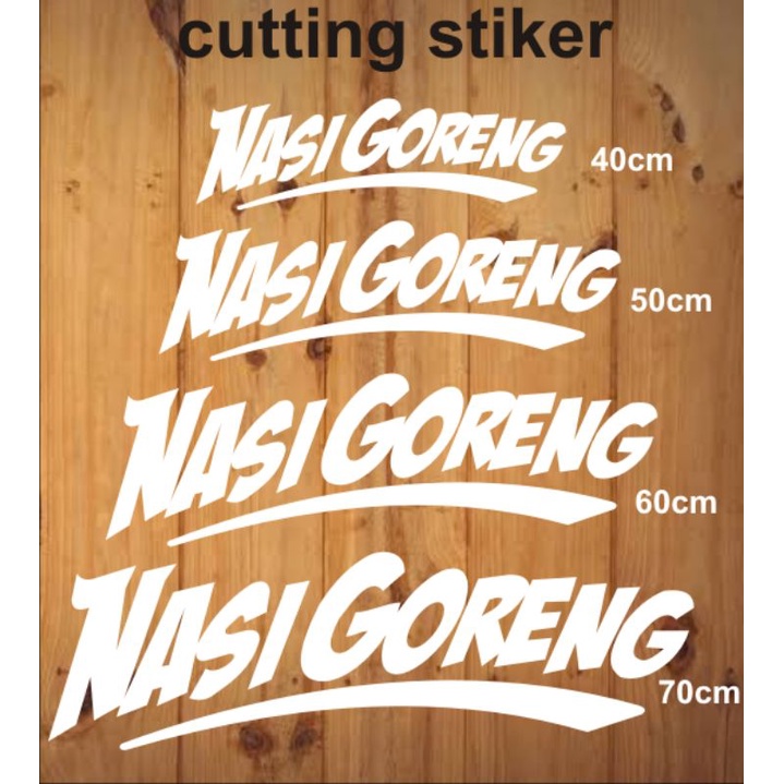 stiker cutting sticker variasi nasi goreng