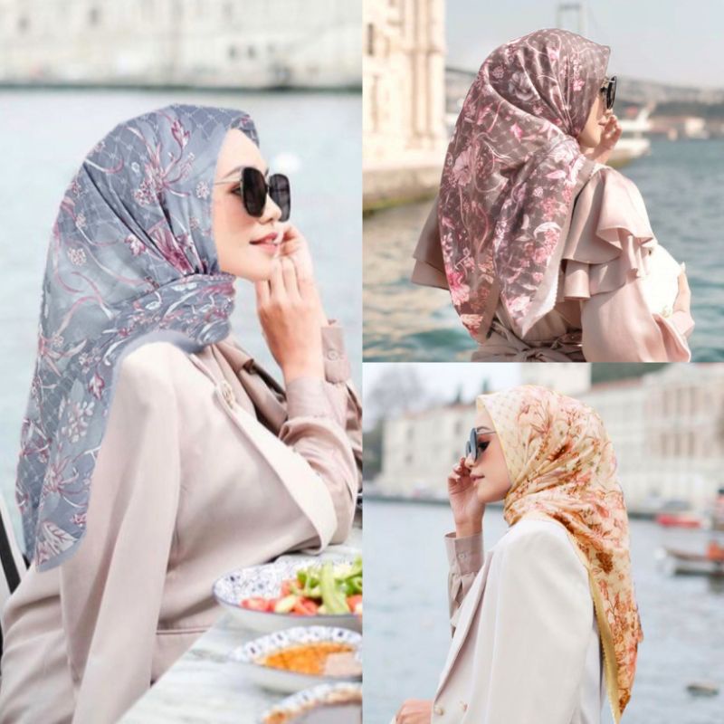 HIJAB MUSLIMAH / VANILL / JILBAB JUMBO / ZOYA HIJAB SEGI EMPAT / JILBAB MOTIF PREMIUM / KERUDUNG SEG