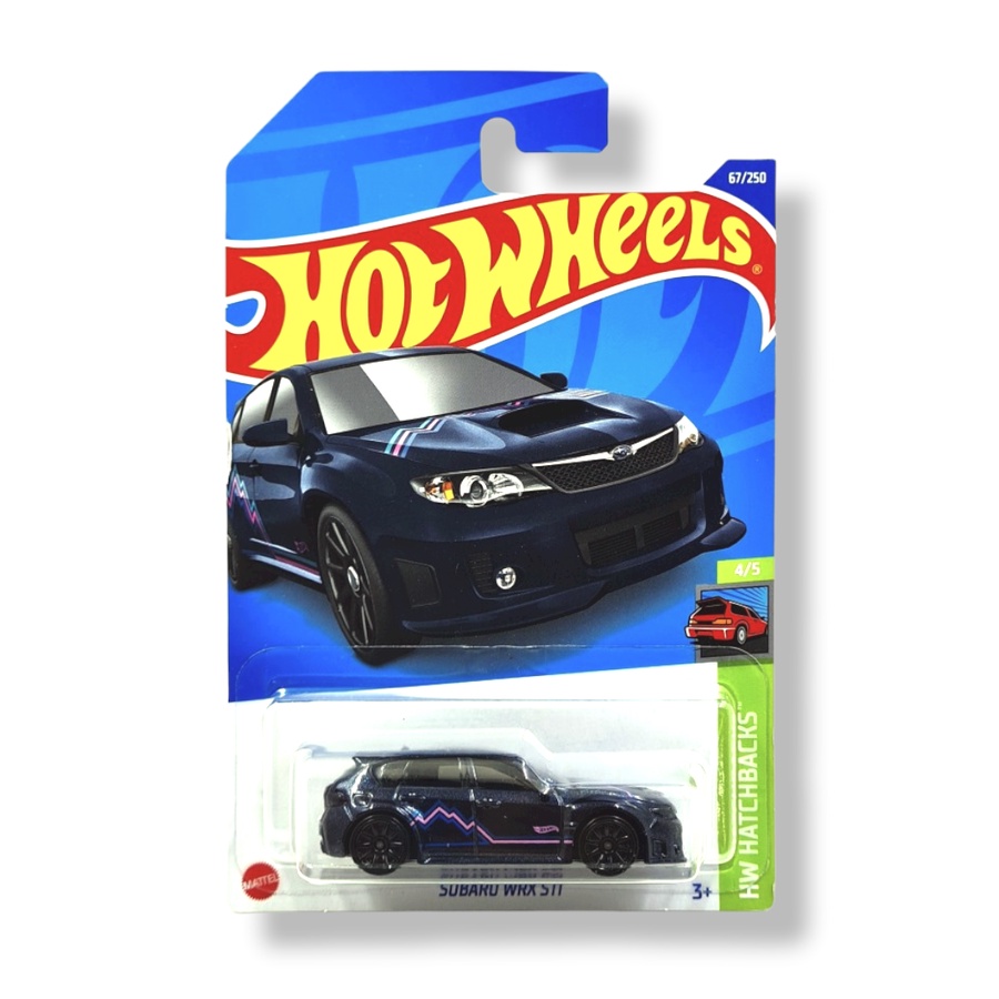 Hot Wheels Subaru wrx sti Biru navy
